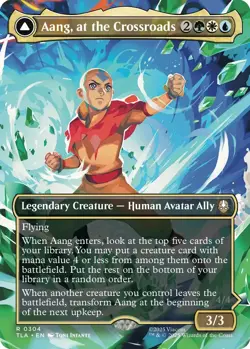 MTG Aang, at the Crossroads (Borderless) Avatar: The Last Airbender Regular NM - Image 1