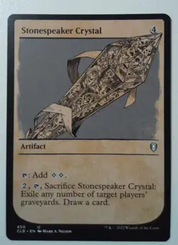 Stonespeaker Crystal *Showcase Uncommon* Magic MtG x1 CLB Baldur's Gate - Image 1