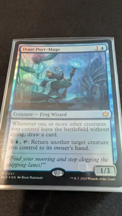 Dour Port-Mage FOIL, 0047, Bloomburrow - Image 1