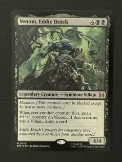 Magic The Gathering Venom, Eddie Brock Marvel’s Spider-Man: Eternal-Legal Foil - Image 1