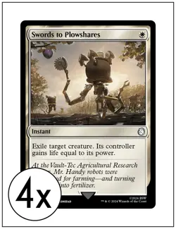 4x Swords to Plowshares, Magic the Gathering, MTG NM - Image 1