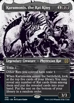[1x] Karumonix, the Rat King - Step-and-Compleat Foil - Borderless Showcase Near - Image 1