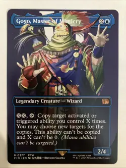 MTG Gogo, Master Of Mimicry Borderless Final Fantasy Mythic Rare 0377 NM - Image 1