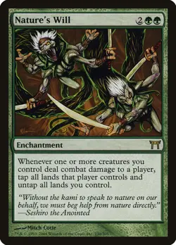 MTG: Magic The Gathering: Champions of Kamigawa: Nature's Will - Near Mint! - Image 1