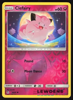 Clefairy - 39/68 - Reverse Holo Common - Hidden Fates - Pokemon Card - Image 1