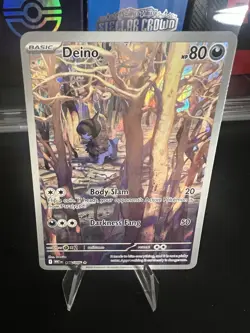 Pokemon Deino 146/086 Sv: White Flare Illustration Rare Holo Basic HP80 - Image 1