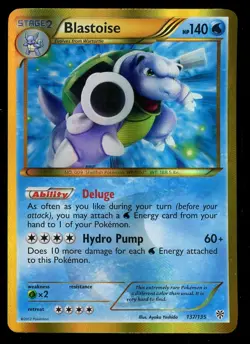 Pokemon Secret Rare Blastoise 137/135 Plasma Storm Shiny Lightly Played - Image 1