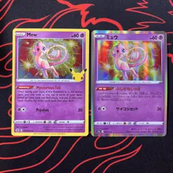 Pokemon TCG Mew 011/025 Celebrations Holo & 052/172 JP VStar Universe - Image 1