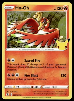 Pokemon TCG Celebrations #001/025 Ho-Oh NM - Image 1