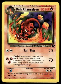 Pokemon TCG Team Rocket #32/82 Dark Charmeleon LP - Image 1