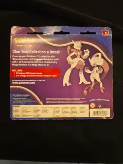 Pokemon XY BREAKthrough Blister 3 Pack w Mega Mewtwo X Pin TCG Evolution Sealed - Image 2