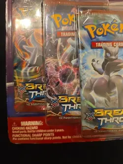 Pokemon XY BREAKthrough Blister 3 Pack w Mega Mewtwo X Pin TCG Evolution Sealed - Image 5