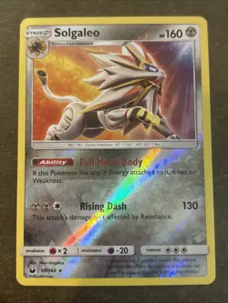 Solgaleo 99/168 Reverse Holo SM Celestial Storm Pokemon Pokemon TCG LP - Image 1
