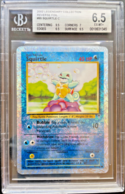 Pokemon Squirtle Legendary Collection Reverse Holo Rare 2002 95/110 BGS Beckett - Image 1