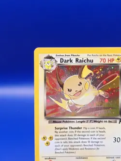Dark Raichu 83/82 Team Rocket Set Holo Rare Pokemon Card Nintendo TCG WOTC NM - Image 4