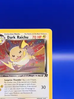 Dark Raichu 83/82 Team Rocket Set Holo Rare Pokemon Card Nintendo TCG WOTC NM - Image 5