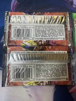 YUGIOH ORIGINAL Vintage Booster Pack Lot Magic Ruler Pharaohs Servant Konami X4 - Image 4