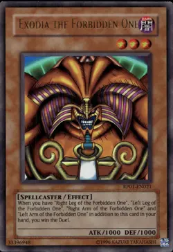 Exodia The Forbidden One Non Reprint Retro Pack Ultra RP01-EN021 Yu-Gi-Oh! - Image 1