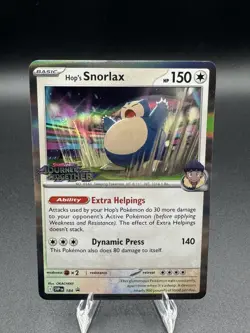 Hop's Snorlax - 184 (Prerelease) 184 Sv: Scarlet & Violet Promo Card Holo - Image 1