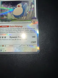 Hop's Snorlax - 184 (Prerelease) [Staff] 184 Sv: Scarlet & Violet Promo Cards - Image 3