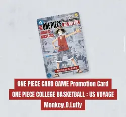 One Piece College Basketball US Voyage Monkey D. Luffy Promo Card PREORDER - Image 1