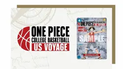 One Piece College Basketball US Voyage Monkey D. Luffy Promo Card PREORDER - Image 2