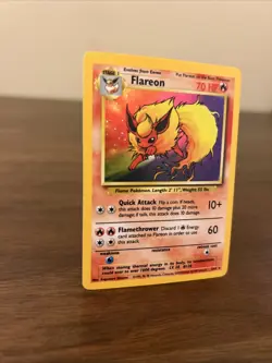 Pokemon TCG Flareon Jungle Holo Card 3/64 Unlimited Rare, No Symbol! - Image 2