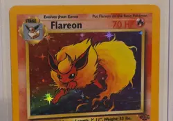Pokemon TCG Flareon Rare Holo Card #3/64 Jungle - Image 2