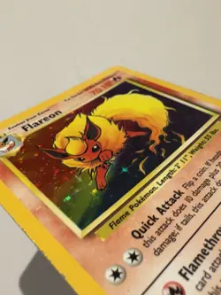 Pokemon TCG Flareon Rare Holo Card #3/64 Jungle LP- - Image 3