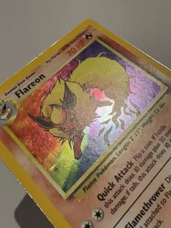 Pokemon TCG Flareon Rare Holo Card #3/64 Jungle LP- - Image 4