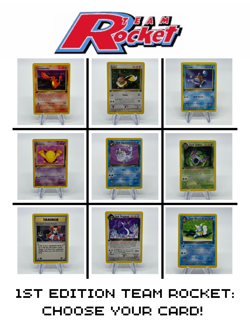 1st Edition Team Rocket Pokemon Cards - Near Mint (NM) / LP - Choose your Cards! - Image 1