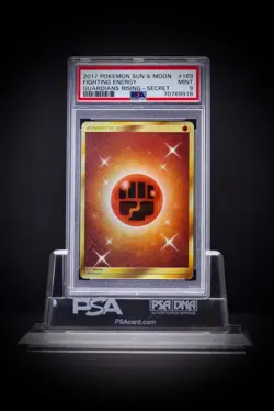2017 Pokemon Sun & Moon 169 FA Fighting Energy Guardians Rising Secret PSA 9 - Image 1