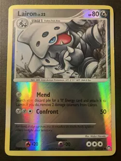 Lairon 53/123 Pokemon Diamond & Pearl Mysterious Treasures 2007 Reverse Holo MP - Image 1