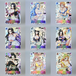9×One Piece Doujin Card ladies Series 1 Goddess Stroy Waifu ACG Custom DIY Holo - Image 1