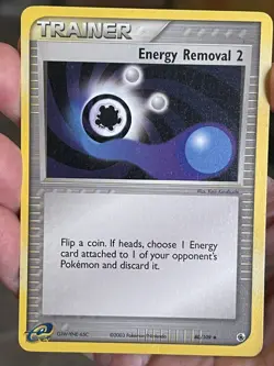 POKEMON ENERGY REMOVAL 2 80/109 UNCOMMON EX RUBY & SAPPHIRE MP CARD - Image 1