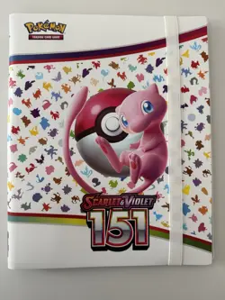 Pokemon Scarlet & Violet 151 Ringless Binder with 12 Trading Cards - Image 1