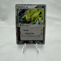 Pokemon TCG Tyranitar EX 17/17 Pop Series 1 Ultra Rare Holo Card #17/17 HP - Image 1