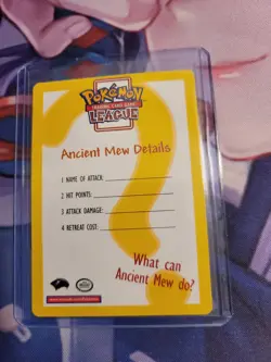 1998 TGC League Pokemon Movie Ancient Mew Detail Insert Card HTF RARE - Image 2