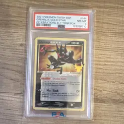 Pokemon Greninja Gold Star Promo Holo SWSH144 Sword & Shield PSA 8 TCG Card - Image 1