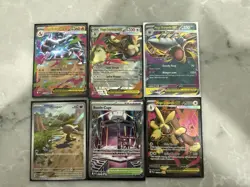 Pokemon Mega Evolutions Phantasmal Flames Ex/Ir Card Lot Six Cards - Image 1