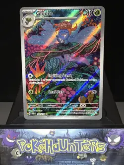 Pokemon Card Gloom 198/197 Obsidian Fkames Illustration Rare Holo CRIMP ERROR - Image 1