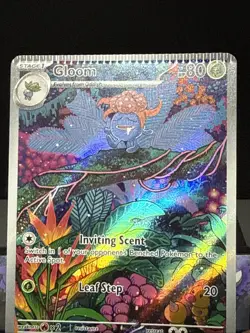 Pokemon Card Gloom 198/197 Obsidian Fkames Illustration Rare Holo CRIMP ERROR - Image 2