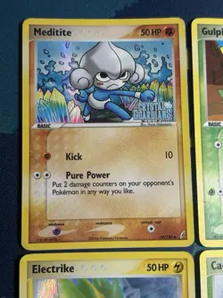 Ex Crystal Guardians Set Stamped Reverse Holo Foil 4 Pokemon Card Lot Played - Image 2