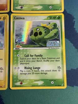 Ex Crystal Guardians Set Stamped Reverse Holo Foil 4 Pokemon Card Lot Played - Image 4