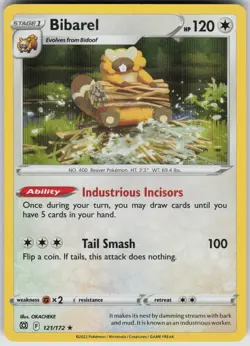 Bibarel (Cosmos Holo) Holo Rare Prize Pack Series Cards 121/172 NM LP-NM - Image 1