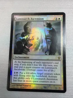 Luminarch Ascension FOIL Zendikar NM White Rare MAGIC CARD - Image 1