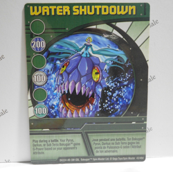 Bakugan Card - Water Shutdown - Green Ability Card - BA334 - 43/48d - 2008 - Image 1