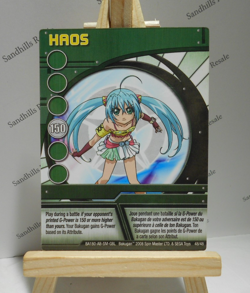 Bakugan Card - Haos - Green Ability Card - BA180 - 48/48 - 2008 - Image 1