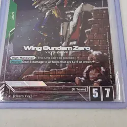 Wing Gundam Zero GD01-024 LR+ Alt Art English Newtype Rising TCG Card - Image 4
