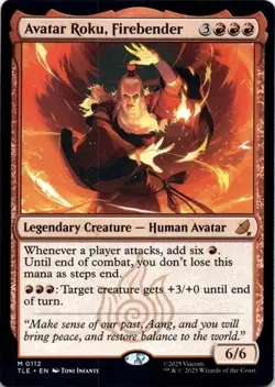 Avatar Roku, Firebender MTG Avatar: The Last Airbender: Eternal-Legal 112 - Image 1